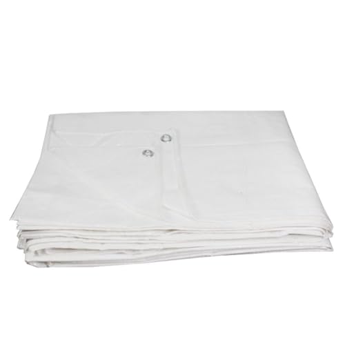 Lacers JaffaLine Gewebeplane - Robuste & wasserdichte Abdeckplane in verschiedenen Größen und Farben für optimalen Schutz im Outdoor-Bereich! (Weiß, 8x10m) von Lacers