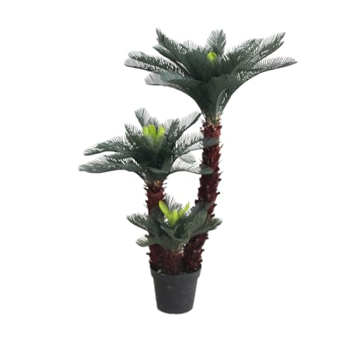 Lacers SMARAGDLINE künstliche Cycas Palme – Sagopalmfarn, 125cm, realistische Optik, Dekoration für Wohnzimmer, Balkon und Büroräume- robust und langlebig ohne spezielle Pflege von Lacers