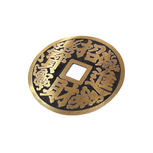 Lachineuse – Großes chinesisches Amulett – Feng Shui Reichtum, Glück und Wohlstand – Kupferamulett in Schwarz und Gold – Durchmesser 8 cm – Dekoration für Zuhause und Büro – Geschenkidee China, Asien Lachineuse – Großes chinesisches Amulett – Feng Shui Reichtum, Glück und Wohlstand – Kupferamulett in Schwarz und Gold – Durchmesser 8 cm – Dekoration für Zuhause und Büro – Geschenkidee China, Asien von lachineuse