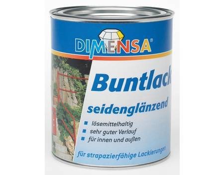 Dimensa Weißlack für innen&aussen seidenglänzend weiß 750 ml von Lack, Weiß