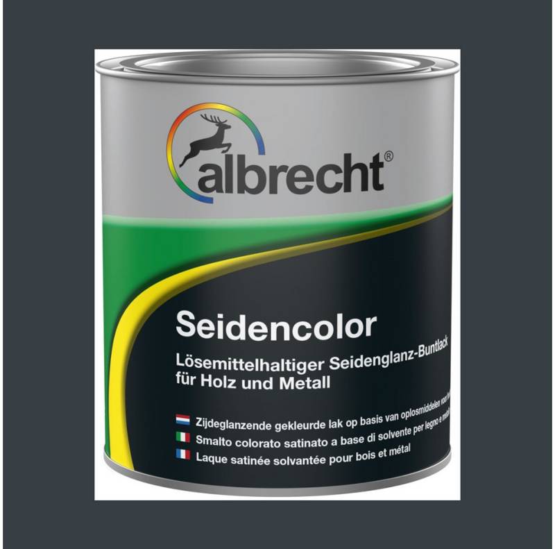 Lack Albrecht Acryl-Buntlack Seidencolor Glanzlack Seidenglänzend Lack Acryllack Buntlack 750 ml, ideal für Holz, Metall, Hart-PVC & Zink von Lack Albrecht