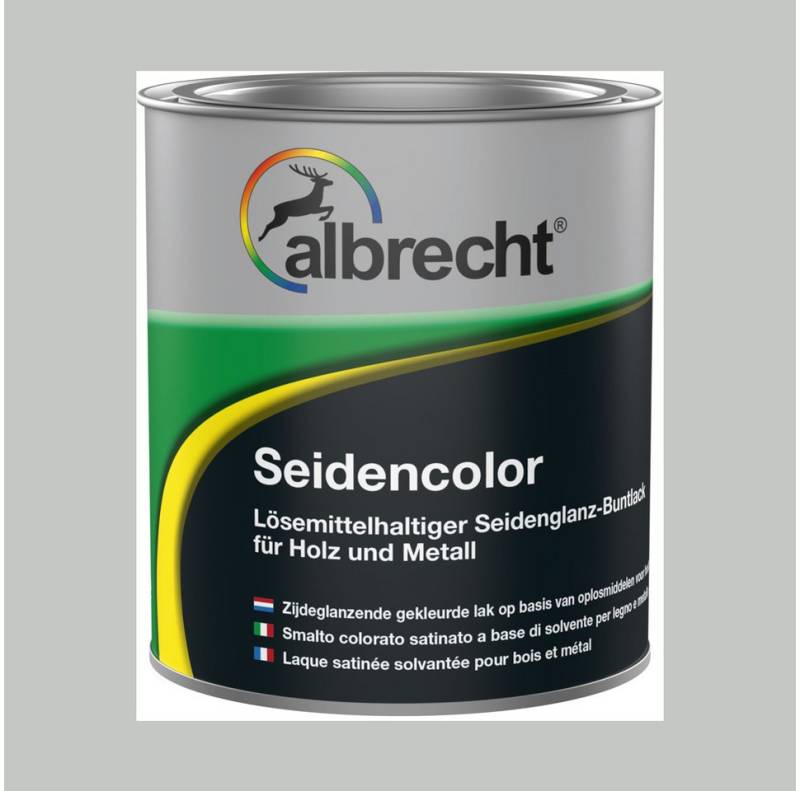 Lack Albrecht Acryl-Buntlack Seidencolor Glanzlack Seidenglänzend Lack Acryllack Buntlack 750 ml, ideal für Holz, Metall, Hart-PVC & Zink von Lack Albrecht