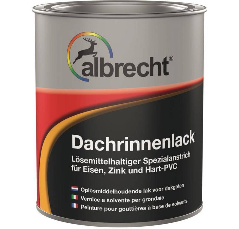 Lack Albrecht Lack Dachrinnenlack Kupfer 750 ml hochwertiger Schutzlack für Dachrinnen von Lack Albrecht
