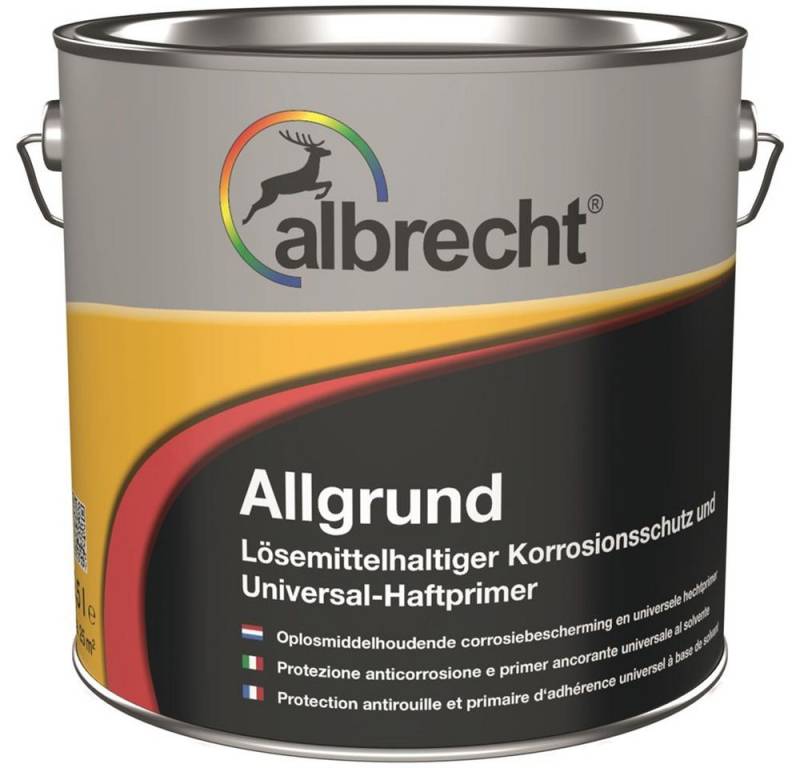 Lack Albrecht Rostschutzgrundierung Allgrund weiß 2,5 l Haftgrund Vorlack Universal-Haftprimer von Lack Albrecht