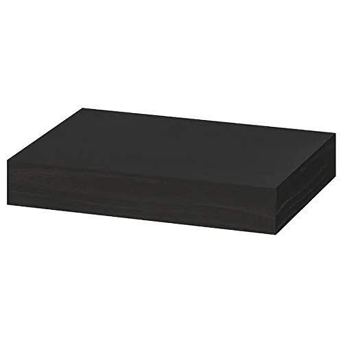 Lack IKEA Wandregal 30x26 cm Schwarzbraun schwebend unsichtbare Aufhängung von Lack