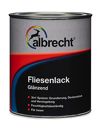 Albrecht Fliesenlack weiß glänzend 750ml von Albrecht