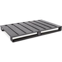 HESON®Stahlblech-Flachpalette, lackiert, LxB 1.200 x 1.000 mm von HESON®
