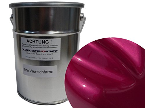 0,5 Liter Spritzfertigen Basislack Candy Pink Metallic Autolack Tuning Trendlack von Lackpoint