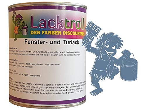 Fenster- und Türlack Taubenblau RAL 5014 Seidenglanz 750ml von Lacktroll