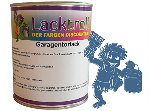 Garagentorlack Fernblau RAL 5023 Seidenglanz 750ml von Lacktroll