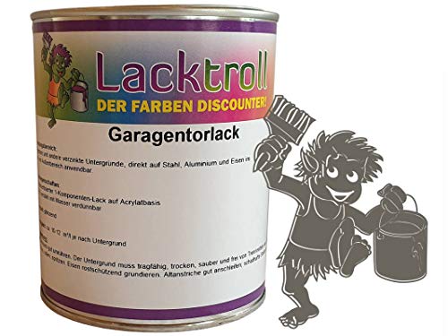 Garagentorlack Quarzgrau RAL 7039 Seidenglanz 750 ml von Lacktroll