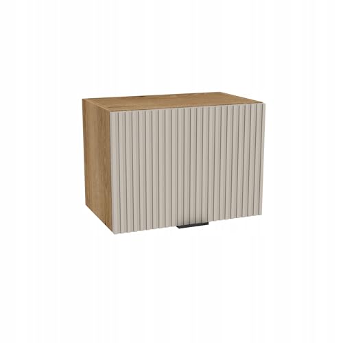 Laclar Dunstabzugshaubenschrank VIGO RYFLA Eiche Evoke/Kaschmir Mat 50x32x36 cm - Oberschrank mit Soft-Close - Griffleiste & modularen Küchenmöbeln für Moderne Küchen von Laclar