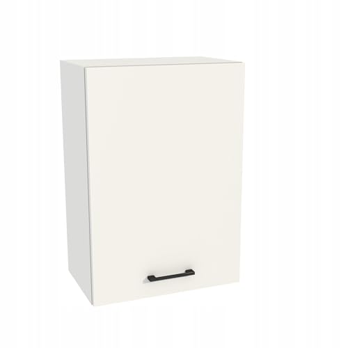 Laclar Eck-Hängeschrank Capri 50x72x32 cm - Küchenschrank mit Soft-Close Tür -Einlegeböden - Laminat 16 mm - Selbstmontage Küchenmöbel - modern - Wandmontage -praktisch, langlebig - Weiß Matt/Weiß von Laclar
