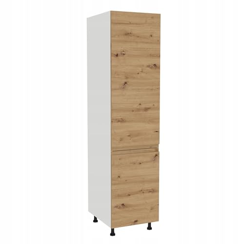 Laclar FREZO Küchen-Hochschrank - Grifflos - Soft-Close - Modern - Vielseitiger Stauraum für Ihre Küche - 50x58x207 cm - Weißfront grifflos Eiche Artisan Laclar FREZO Küchen-Hochschrank - Grifflos - Soft-Close - Modern - Vielseitiger Stauraum für Ihre Küche - 50x58x207 cm - Weißfront grifflos Eiche Artisan von Laclar