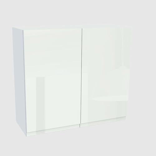 Laclar FREZO Küchen-Oberschrank - Grifflos - Soft-Close - Hochglanz - Stilvolle und funktionale Ergänzung für Ihre Küche - 80x32x72 cm - Weiß, Front: Hochglanz Weiß grifflos Laclar FREZO Küchen-Oberschrank - Grifflos - Soft-Close - Hochglanz - Stilvolle und funktionale Ergänzung für Ihre Küche - 80x32x72 cm - Weiß, Front: Hochglanz Weiß grifflos von Laclar