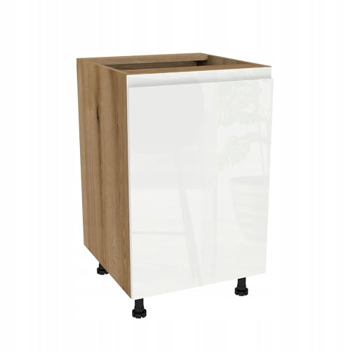 Laclar FREZO Küchen-Unterschrank - Grifflos - Soft-Close - Hochglanz - Vielseitige & stilvolle Stauraumlösung für Ihre Küche - 50x48,5x72 cm - Eiche Evoke Front grifflos Weiß Glanz Laclar FREZO Küchen-Unterschrank - Grifflos - Soft-Close - Hochglanz - Vielseitige & stilvolle Stauraumlösung für Ihre Küche - 50x48,5x72 cm - Eiche Evoke Front grifflos Weiß Glanz von Laclar