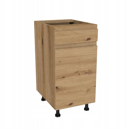 Laclar FREZO Küchen-Unterschrank mit Schubladen - Grifflos - Soft-Close - Modern - Funktional und Stilvoll für Ihre Küche 40x48,5x72 cm - Eiche Evoke Front Artisan Eiche Laclar FREZO Küchen-Unterschrank mit Schubladen - Grifflos - Soft-Close - Modern - Funktional und Stilvoll für Ihre Küche 40x48,5x72 cm - Eiche Evoke Front Artisan Eiche von Laclar