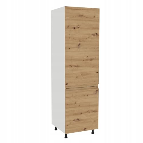 Laclar FREZO Kühlschrankumbauschrank - Grifflos - Modern - Soft-Close - Elegante Lösung für Ihre Küche - 60x58x197 cm - Weißfront grifflos Eiche Artisan Laclar FREZO Kühlschrankumbauschrank - Grifflos - Modern - Soft-Close - Elegante Lösung für Ihre Küche - 60x58x197 cm - Weißfront grifflos Eiche Artisan von Laclar