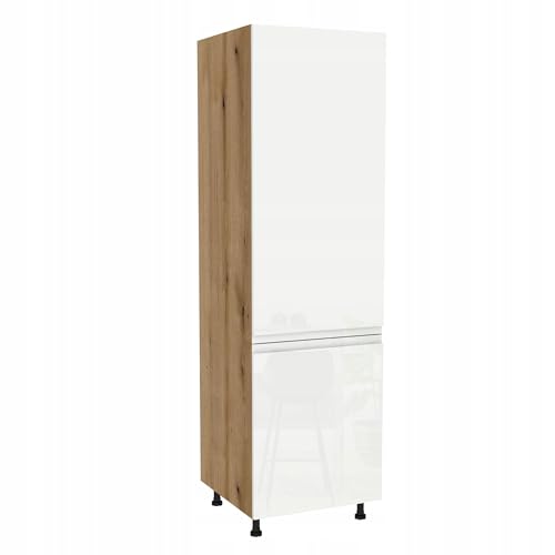 Laclar FREZO Kühlschrankumbauschrank - Grifflos - Modern - Soft-Close - Hochglanz - Elegante Lösung für Ihre Küche - 60x58x197 cm - Eiche Evoke Front grifflos Weiß Laclar FREZO Kühlschrankumbauschrank - Grifflos - Modern - Soft-Close - Hochglanz - Elegante Lösung für Ihre Küche - 60x58x197 cm - Eiche Evoke Front grifflos Weiß von Laclar