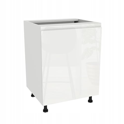 Laclar FREZO Spülenunterschrank - Grifflos - Soft-Close - Hochglanz - Funktional & Elegant für Ihre Küche - 60x48,5x72 cm - Weiß, Front: Hochglanz Weiß grifflos - mit 1 Einlegeboden Laclar FREZO Spülenunterschrank - Grifflos - Soft-Close - Hochglanz - Funktional & Elegant für Ihre Küche - 60x48,5x72 cm - Weiß, Front: Hochglanz Weiß grifflos - mit 1 Einlegeboden von Laclar