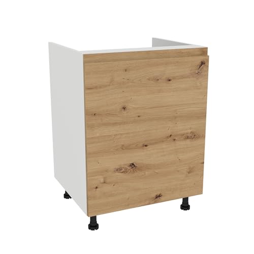 Laclar FREZO Spülenunterschrank - Grifflos - Soft-Close - Modern - Funktional & Elegant für Ihre Küche - 60x48,5x72 cm - Weißfront grifflos Eiche Artisan Laclar FREZO Spülenunterschrank - Grifflos - Soft-Close - Modern - Funktional & Elegant für Ihre Küche - 60x48,5x72 cm - Weißfront grifflos Eiche Artisan von Laclar