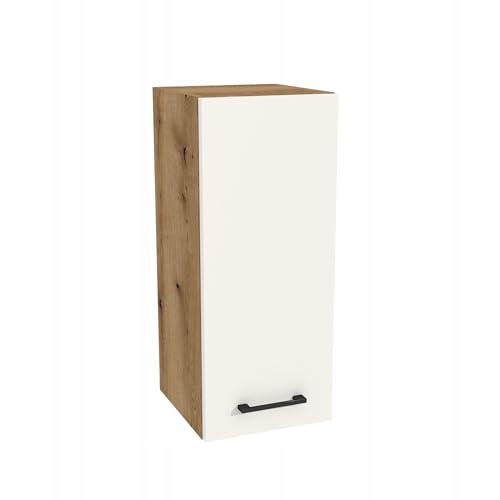 Laclar Hängeschrank Küche Capri 30x32x72 cm - Oberschrank mit Soft-Close Tür & 2 Einlegeböden - Moderner Küchen Wandschrank - zur Selbstmontage - Korpus Eiche Evoke, Front Weiß matt Laclar Hängeschrank Küche Capri 30x32x72 cm - Oberschrank mit Soft-Close Tür & 2 Einlegeböden - Moderner Küchen Wandschrank - zur Selbstmontage - Korpus Eiche Evoke, Front Weiß matt von Laclar