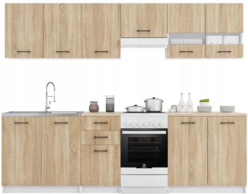 Laclar Komplettes Küchenmöbel-Set mit Arbeitsplatten, 7 Schränken, zur Selbstmontage- Flexible Anordnung - inklusive Aller Zubehörteile - ideal für kleine und große Küchen - Erweiterungsmöglichkeiten Laclar Komplettes Küchenmöbel-Set mit Arbeitsplatten, 7 Schränken, zur Selbstmontage- Flexible Anordnung - inklusive Aller Zubehörteile - ideal für kleine und große Küchen - Erweiterungsmöglichkeiten von Laclar