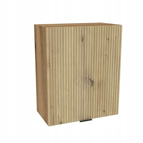 Laclar Küchen Eckschrank Hängeschrank VIGO RYFLA - Modernes Design mit Soft-Close - 60x72x32 cm - Stauraum & Stil für Ihre Küche - Eiche Evoke Korpus - RYFLA Front Eiche Artisan von Laclar