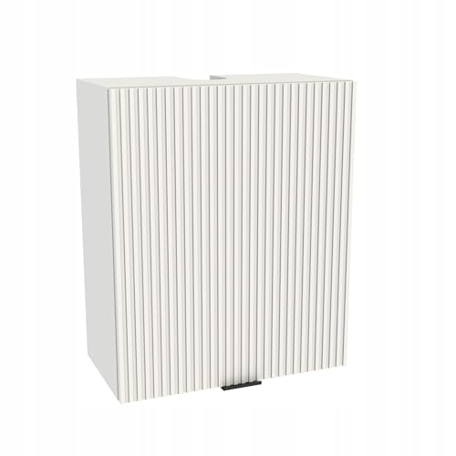 Laclar Küchenoberschrank VIGO 60x32x72 cm - Weiß Matt RYFLA Front - Universeller Korpus - Dunstabzugshauben-Schrank mit Soft-Close - Modernes Rillen-Design Laclar Küchenoberschrank VIGO 60x32x72 cm - Weiß Matt RYFLA Front - Universeller Korpus - Dunstabzugshauben-Schrank mit Soft-Close - Modernes Rillen-Design von Laclar
