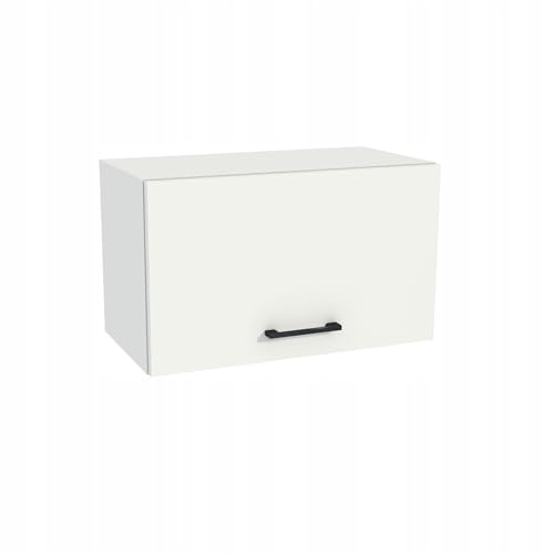 Laclar Küchenschrank Capri 60x32x36 cm - Hängeschrank - mit Tür & Soft-Close Scharnieren - Küchenmöbel - Aufhängeschrank modern - Wandschrank - Unterschrank - Weiß Matt/Weiß von Laclar