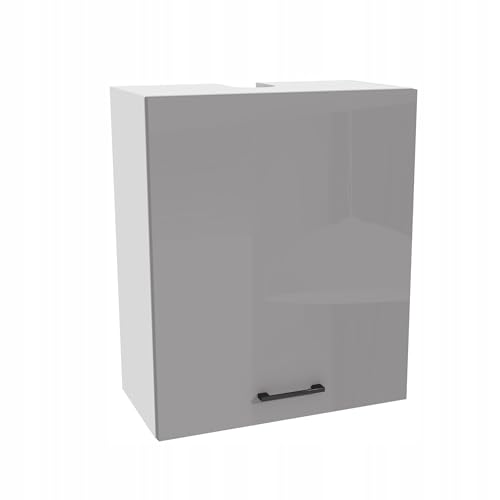 Laclar Küchenschrank Hängeschrank Capri 32x60x72 cm - moderner Küchen Oberschrank mit Acrylfront - Soft-Close Scharnieren & Griff - Wandschrank - selbstmontage - Grau-Acryl Hochglanz/Weiß Laclar Küchenschrank Hängeschrank Capri 32x60x72 cm - moderner Küchen Oberschrank mit Acrylfront - Soft-Close Scharnieren & Griff - Wandschrank - selbstmontage - Grau-Acryl Hochglanz/Weiß von Laclar