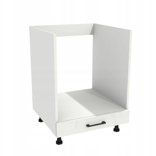 Laclar Unterschrank für Backofen Capri - Küchenschrank 60x72x52,8 cm - Küchenunterschrank - Backofenschrank - Soft-Close Türen - Stabiler Küchenmöbel-Bausatz - Weiß Acryl Hochglanz/Weiß Laclar Unterschrank für Backofen Capri - Küchenschrank 60x72x52,8 cm - Küchenunterschrank - Backofenschrank - Soft-Close Türen - Stabiler Küchenmöbel-Bausatz - Weiß Acryl Hochglanz/Weiß von Laclar