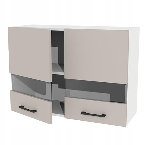 Parent Hängender Küchenschrank mit Vitrine 80 cm (Kaschmir) von Laclar