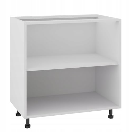 Unterer Küchenschrank 80/82 mit verstellbaren Füßen und einem herausnehmbaren Regal - für einfache Selbstmontageb- mit hochwertiger Möbelplatteb- ideal für modulare Küchenlösungen -Weiß Unterer Küchenschrank 80/82 mit verstellbaren Füßen und einem herausnehmbaren Regal - für einfache Selbstmontageb- mit hochwertiger Möbelplatteb- ideal für modulare Küchenlösungen -Weiß von Laclar