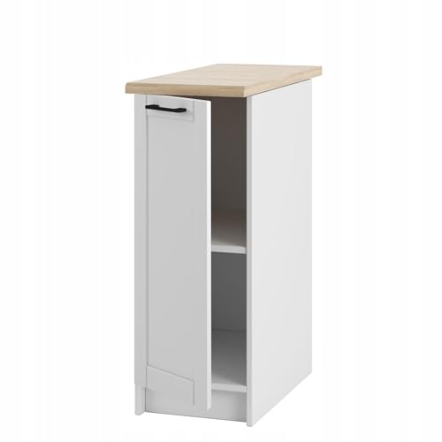 Unterschrank mit Arbeitsplatte 30 cm – Moderner Küchenaufbewahrungsschrank - ideal für kleine Räume - aus langlebiger Möbelplatte - mit praktischer Arbeitsfläche - für schnelle Selbstmontage von Laclar