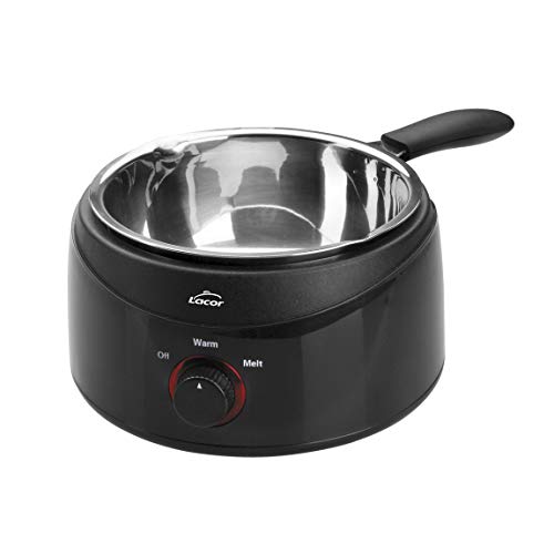 LACOR - 69317 - Maria Bath, Chocolatera, to Melt Chocolate, Elektro-Container mit abnehmbarem Edelstahl Eimer, Kapazität 1 Liter, Maße: 16cm, Tiefe 7cm, 70W, Schwarz LACOR - 69317 - Maria Bath, Chocolatera, to Melt Chocolate, Elektro-Container mit abnehmbarem Edelstahl Eimer, Kapazität 1 Liter, Maße: 16cm, Tiefe 7cm, 70W, Schwarz von LACOR