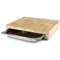 Lacor - Holzschneidebrett 41,5 x 34 cm + edelstahlschale 60592 von Lacor