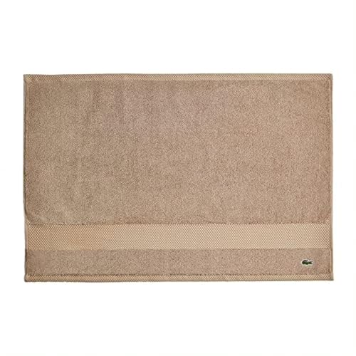 Lacoste Heritage Supima Badematte, Baumwolle, 53,3 x 78,7 cm, Sandfarben von Lacoste