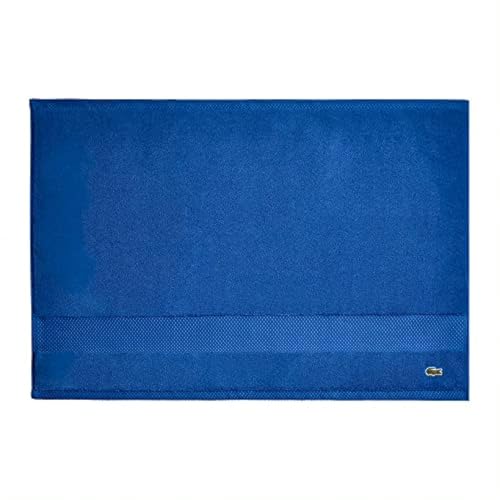 Lacoste Heritage Supima Badewannenmatte, Baumwolle, 53,3 x 78,7 cm, Surfblau von Lacoste