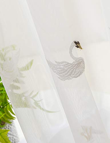 Lactraum Gardine Kinderzimmer Mädchen Prinzessin Transparent Weiß Bestickt Weiß Schwan Krone Voile mit Ösen 200 x 245 cm Lactraum Gardine Kinderzimmer Mädchen Prinzessin Transparent Weiß Bestickt Weiß Schwan Krone Voile mit Ösen 200 x 245 cm von Lactraum