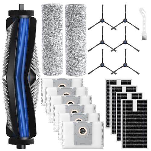 20 Stück Zubehörset für ECOVACS DEEBOT X8 Omni Und X8 Pro Omni Roboterstaubsauger, 1 Gummi-Hauptbürste,4 Filters, 2 Wischwalze, 6 Seitenbürsten, 6 Staubbeutel 20 Stück Zubehörset für ECOVACS DEEBOT X8 Omni Und X8 Pro Omni Roboterstaubsauger, 1 Gummi-Hauptbürste,4 Filters, 2 Wischwalze, 6 Seitenbürsten, 6 Staubbeutel von Lacvik