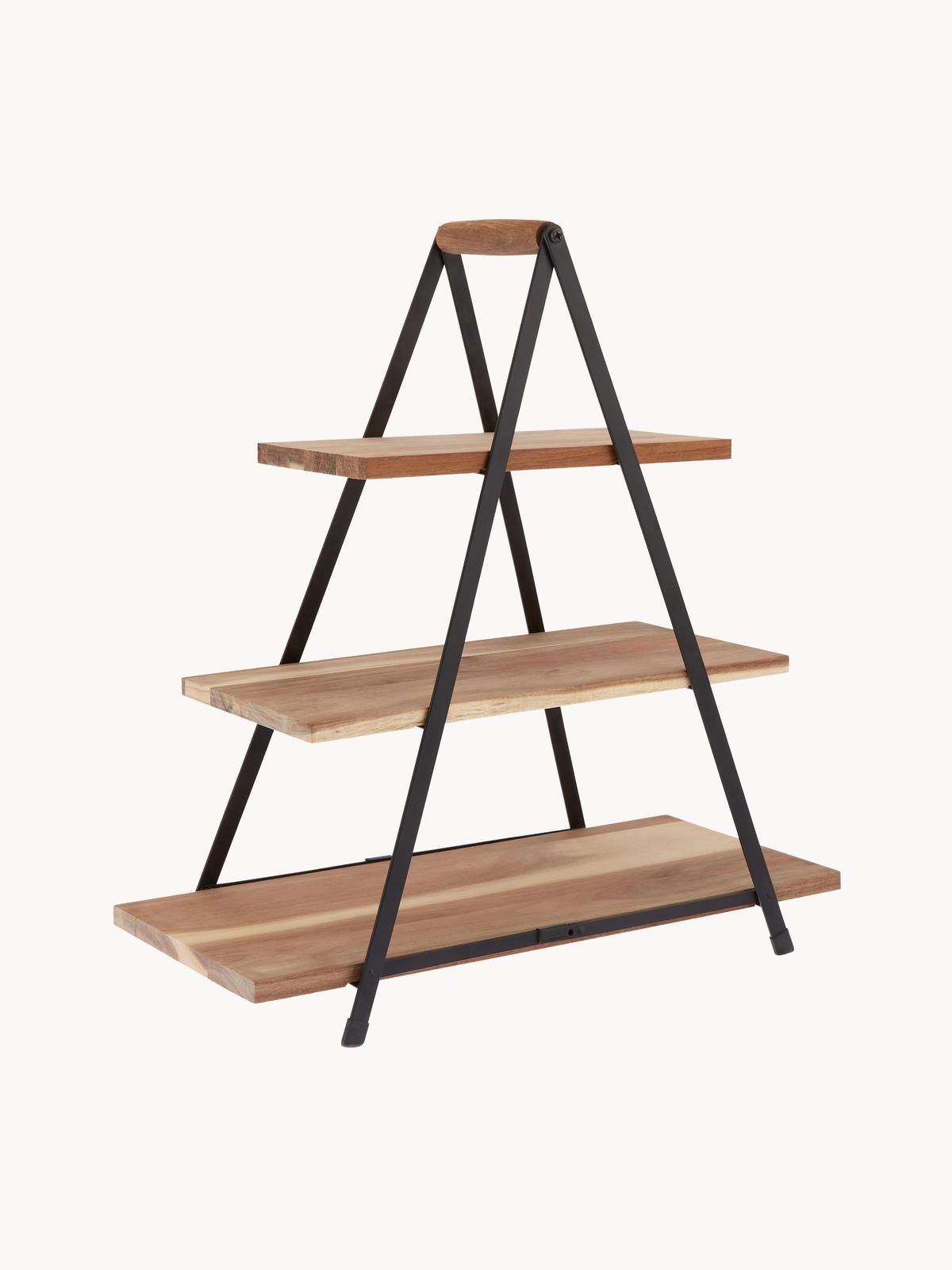 Etagere Serve mit Platten aus Akazienholz von Ladelle