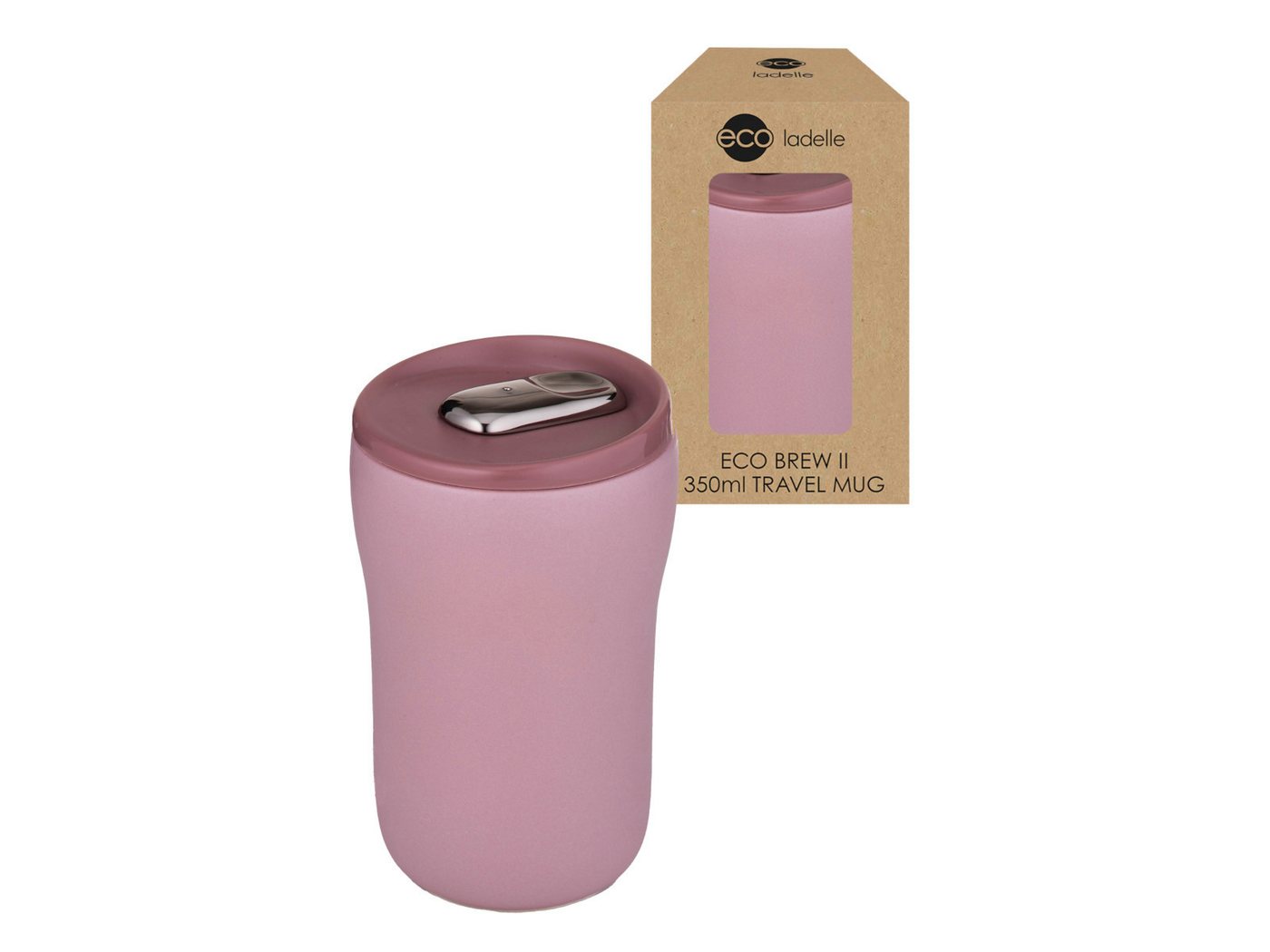 Ladelle Becher ECO BREW II To-Go-Becher doppelwandig keramik rosa 0,35l, Keramik, Eco Brew II Dusty Rose Dbl Wall Ceramic Travel Mug 8.6x8.6x13.8cm Ladelle Becher ECO BREW II To-Go-Becher doppelwandig keramik rosa 0,35l, Keramik, Eco Brew II Dusty Rose Dbl Wall Ceramic Travel Mug 8.6x8.6x13.8cm von Ladelle