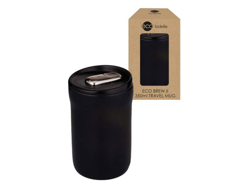 Ladelle Becher ECO BREW II To-Go-Becher doppelwandig keramik schwarz 0,35l, Keramik, Eco Brew II Noir Double Wall Ceramic Travel Mug 8.6x8.6x13.8cm Ladelle Becher ECO BREW II To-Go-Becher doppelwandig keramik schwarz 0,35l, Keramik, Eco Brew II Noir Double Wall Ceramic Travel Mug 8.6x8.6x13.8cm von Ladelle