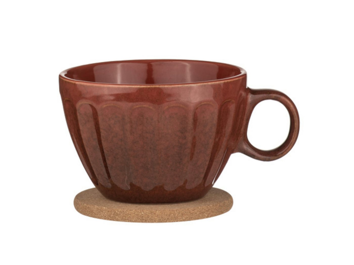 Ladelle Becher ELAN Becher- und Untersetzerset paprikarot, Steinzeug / Kork, Elan Paprika Duo Mug & Coaster Set Assorted Ladelle Becher ELAN Becher- und Untersetzerset paprikarot, Steinzeug / Kork, Elan Paprika Duo Mug & Coaster Set Assorted von Ladelle