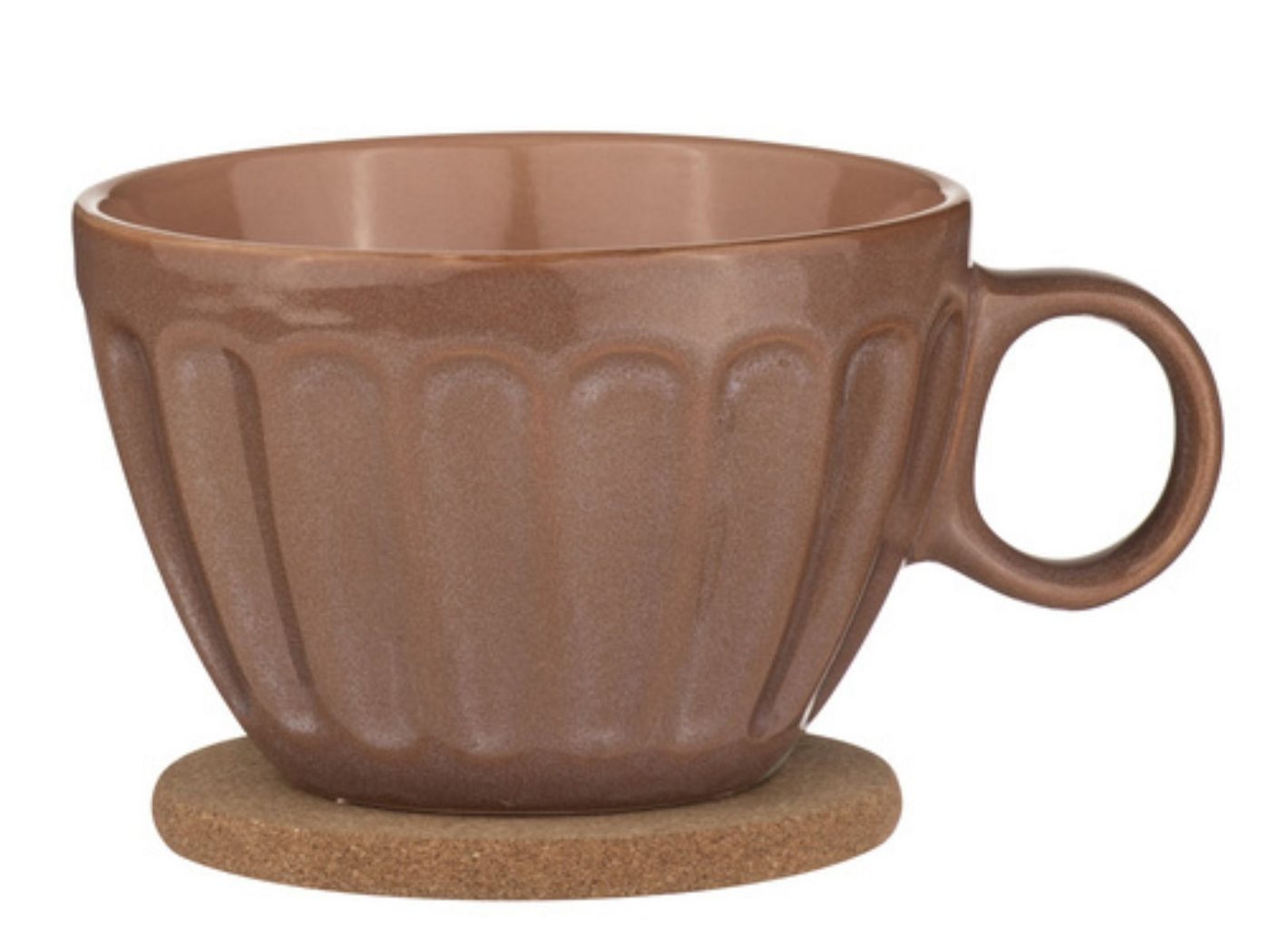 Ladelle Becher ELAN Becher- und Untersetzerset terrakotta, Steinzeug / Kork, Elan Terracotta Duo Mug & Coaster Set Assorted Ladelle Becher ELAN Becher- und Untersetzerset terrakotta, Steinzeug / Kork, Elan Terracotta Duo Mug & Coaster Set Assorted von Ladelle