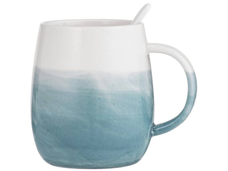 Ladelle Becher Immerse schattiert blaugrün Becher- & Löffel-Set 12cm, Keramik Ladelle Becher Immerse schattiert blaugrün Becher- & Löffel-Set 12cm, Keramik von Ladelle