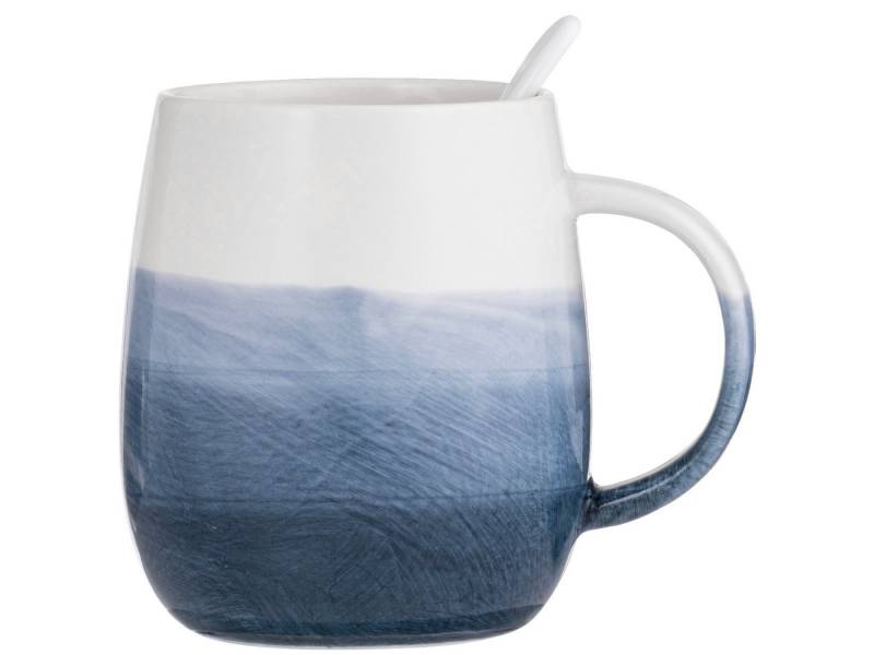 Ladelle Becher Immerse schattiert mitternachtsblau Becher- & Löffel-Set 12cm, Keramik Ladelle Becher Immerse schattiert mitternachtsblau Becher- & Löffel-Set 12cm, Keramik von Ladelle