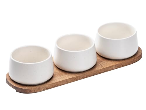 Ladelle Elements Schalen-& Tablettset mittel weiß 4tlg von Ladelle