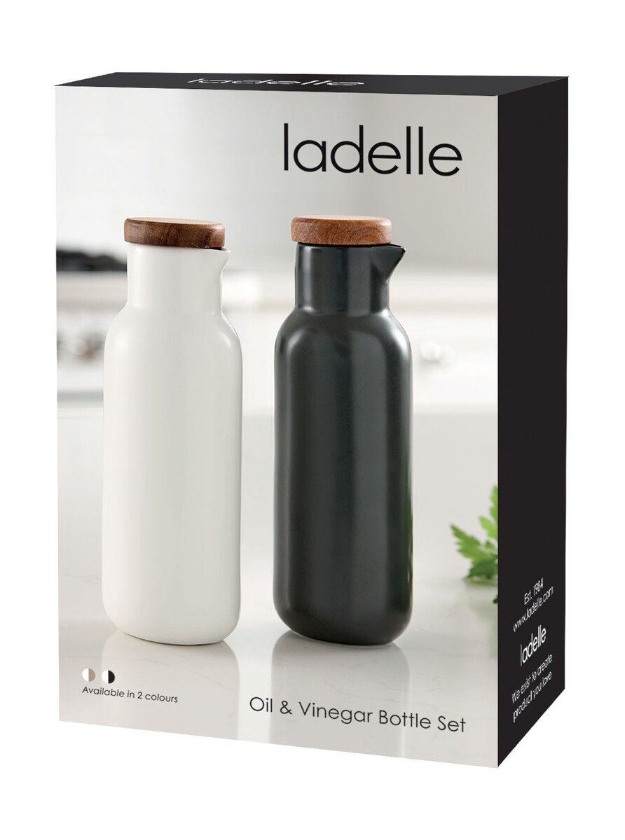 Ladelle Essig- & Öl-Set 2-tlg. Essentials weiß von Ladelle